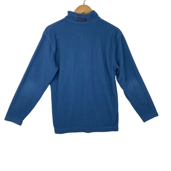 Southern Marsh Blue Fieldtec Waffle Grid Fleece Long Sleeve Pullover Men Size XS - Picture 4 of 6